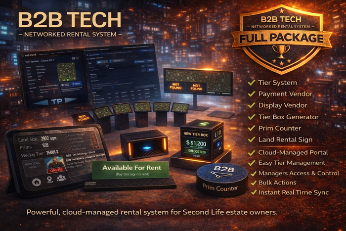 Full Package Networked Rental System + Online Land-book & Land Rental Sign Advanced