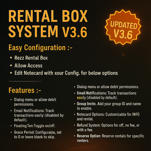 Rent Box System ( Boxed )